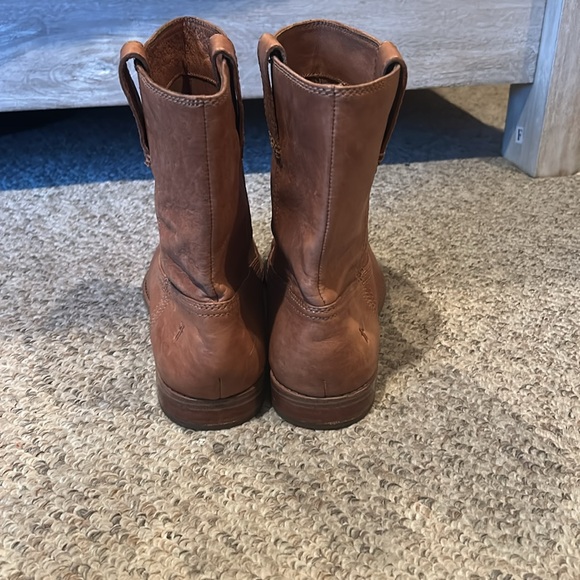 Frye Carmel leather Paige short riding pull on boots 8.5 - Picture 5 of 8